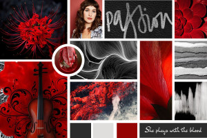 "She plays with the blood."